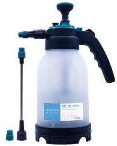 lot 20173 image: 0.5 Gallon Garden Pump Sprayer, Hand Held Garden Sprayer, Water Spray Unit with Adjustable Nozzle and Extra Extended Spray