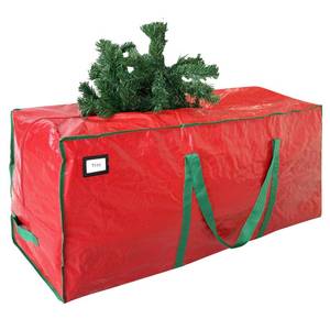 lot 20198 image: Cosy Family 7.5 ft Christmas Tree Storage Bag - Durable Heavy Duty Extra Large Artificial Xmas Holiday Tree Bag with Reinforced Handles and Dual Zippers Wide Opening - Red