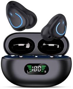 lot 20255 image: Clip On Earbuds, Bluetooth 5.3 Lightweight Comfort Open Ear Headphones with LED Digital Display Charging Case Sport Built-in Mic IPX7 Waterproof for Running Fitness Android, Black5