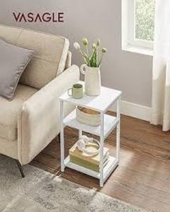 lot 5849 image: Vasagle White Side Table LET273W14