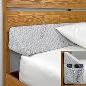 lot 5860 image: Ephedora Wedge Headboard Pillow 56x10 in