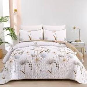 lot 5867 image: Dinjoy NK05AC080908AF-F Floral Quilt Set size queen know what