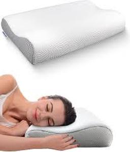 lot 5894 image: Contour Memory Foam Pillow - Ergonomic Support