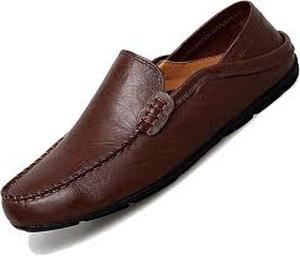 lot 7642 image: Go Tour Mens Premium Dark Brown Loafers