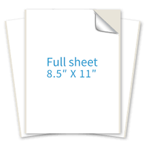 lot 8068 image: Full Sheet Shipping Labels 8.5 x 11