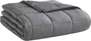 lot 11214 image: Weight Blanket Dark Grey  Size 60in X 80in Weight 20 LBS