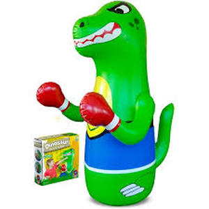 lot 11215 image: Inflatable Punching  With Dinosaur Bag 4ft