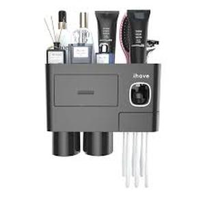 lot 11273 image: Thove 2 Cup Toothbrush Holder - Black