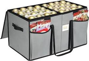 lot 19091 image: Baleine Christmas Ornament Storage Box Set - 128 Capacity