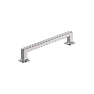 lot 24653 image: Lintel 6-516 in. (160mm) Center-to-Center Polished Chrome Bar Cabinet Pull, 10 Pack