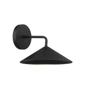 lot 24675 image: Minka Lavery City Streets 10  Wide Sand Coal Black Modern LED Outdoor Wall Light