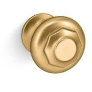 lot 24684 image: Kohler K-72578 Artifacts 1  Mushroom Cabinet Knob - Vibrant Brushed Moderne Brass, Lot of 2