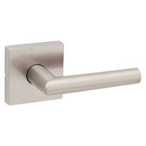 lot 24692 image: Milan Satin Nickel Square HallCloset Reversible Door Handle