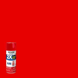 lot 24709 image: Apple Red  Rust-Oleum American Accents 2X Ultra Cover Gloss Spray Paint- 12 oz