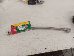 lot 24714 image: Fluidmaster B4T16U Universal Stainless Steel Toilet Connector 16