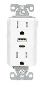 lot 24716 image: Lot of 2 Eaton USB Outlet Receptacles