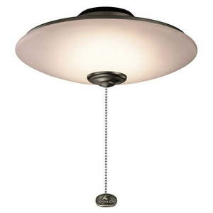 lot 24720 image: Kichler Lighting LED Fan Light Kit, 17W 1 Led Low Profile Fan Light Kit