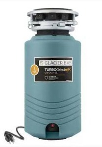 lot 24726 image: Glacier Bay TurboGrind Max 1 hp. Continuous Feed Garbage Disposal with Power Cord