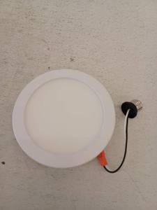 lot 24744 image: Project Source 7.5 Inch LED Flush Mount Light