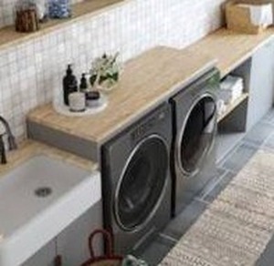 lot 24758 image: Wood Butcher Block, 48x25 Inch