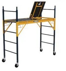 lot 24990 image: Werner NSR Interior Scaffold Steel 6-ft H x 2.42-ft W x 6-ft L 1100-lb Capacity Baker Scaffold- Retail $410