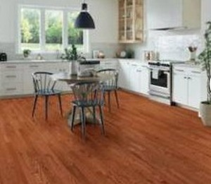 lot 25007 image: Bruce Americas Best Choice Gunstock Oak 34-in T x 2-14-in W SmoothTraditional Solid Hardwood Flooring