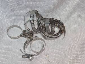 lot 56 image: Stainless Steel Hose Clamps Set