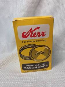 lot 63 image: Kerr Wide Mouth Mason Jar Caps