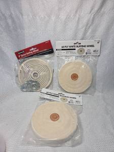 lot 74 image: 6-inch White Buffing Wheel Sets