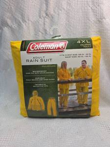 lot 88 image: Coleman Adult Rain Suit 4XL PVCNylon Waterproof Set
