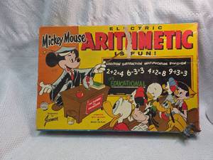 lot 101 image: Mickey Mouse Electric Arithmetic Game by Jacmar