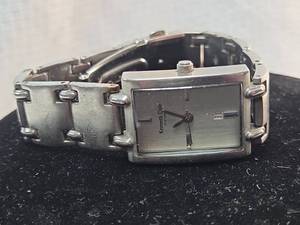 lot 121 image: Kenneth Cole Stainless Steel Rectangle Watch KC 4153