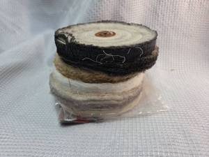 lot 123 image: 6-inch Spiral Cotton Buffing Wheel Set