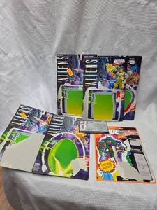 lot 154 image: Vintage Action Figure cardboard back packaging. Lot of 7.