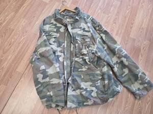 lot 160 image: M65 Giant Brandit Military Camo Jacket 5XL
