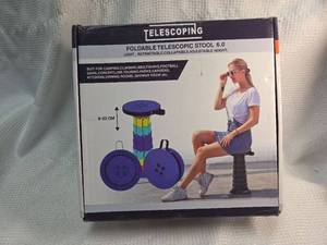 lot 174 image: Portable Telescoping Folding Stool 6.0