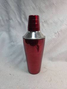lot 207 image: Red Metallic Cocktail Shaker