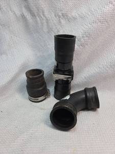 lot 215 image: Rubber Drain Pipe Connectors with Clamps
