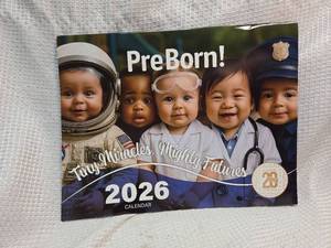 lot 217 image: PreBorn 2026 Wall Calendar - 20th Anniversary Edition