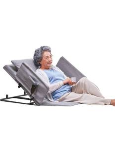Electric Power Lifting Adjustable Bed Back Rest for Patient Back Lumbar Support, Assist Elderly to Get Out of Bed Easily, Removeable Bedrails with Pocket - Retail: $299