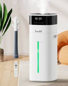 lot 17221 image: Cool and Warm Mist Humidifier Large Room, 5.3Gal20L Humidifiers for Home 2500 sq ft, Air Humidifiers for Bedroom with Diffuser&Extended Tube, Whole House Humidifiers for Nursery Baby Plants - Retail $239