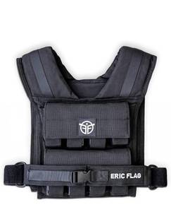 lot 17222 image: 40 lb Weighted Vest for Men & Women - Adjustable 0-40 lb with 16 Iron Weight, Heavy-Duty for Calisthenics, Running and Walking - Compact 1000D Oxford - Weighted Vest with Removable Weights - Retail $179