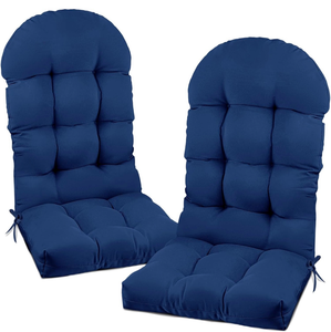 lot 17272 image: Outdoor Adirondack Chair Cushions Set of 4 Navy Blue Waterproof Rocking Chair Seat Cushion Replacement with Ties Thicken Non Slip High Back Outdoor Patio Chair Pads 47.24  19.69  4 - Retail $199