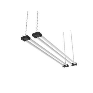 lot 17281 image: DYMOND 4 ft Adjustable 40W LED Plug Flush Mount Shop Light Fixtures 2 Pack