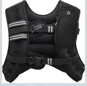 lot 17283 image: ZELUS Weighted Vest, 6lb8lb12lb16lb20lb25lb30lb Weight Vest with Reflective Stripe for Workout, Strength Training, Running, Fitness, Muscle Building, Weight Loss, Weightlifting - Retail $99