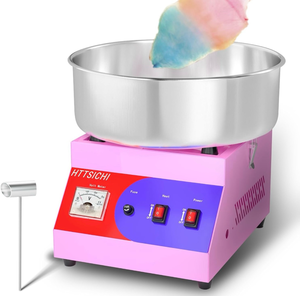 lot 17314 image: Cotton Candy Machine - Cotton Candy Machine Commercial w 15 inch Stainless Steel Bowl, Sugar Scoop, Cotton Candy Maker for Home, Party, 1000W Hard Candy Cotton Candy Maker for Birthday - Retail $109