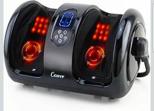 lot 17320 image: Shiatsu Foot Massager with Heat,Foot Massager for Plantar Fasciitis,Pain Relief and Heat Therapy,Massage FootCalf with Deep Kneading,Christmas Gift for Women and Men(Black) - Retail $129