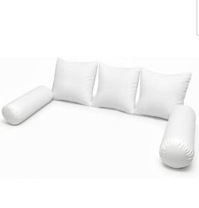 lot 17344 image: Twin Size Bolster & Back Pillow Inserts Replacement Set with 3D Cotton Filling,Bolster Cushions for Outdoor or Indoor Twin Daybed,Insert ONLY - Retail $189