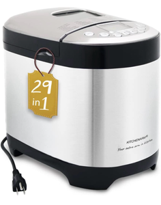 lot 17366 image: KITCHENARM 29-in-1 SMART Bread Machine with Gluten Free Setting 2LB 1.5LB 1LB Bread Maker Machine with Homemade Cycle - Stainless Steel Breadmaker with Recipes Whole Wheat Bread Making Machine - Retail $119