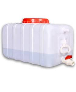 lot 17394 image: Large Plastic Water Storage Tanks Emergency Water Storage 50L80L110L200L Camping & Hiking Water Storage Water Container Multifunctional Water Tank(Size110L29gallon) - Retail $167